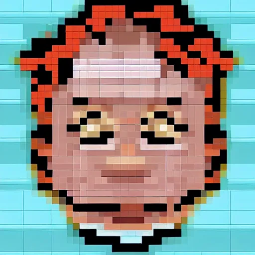 Prompt: 2 d pixel art of donald trump