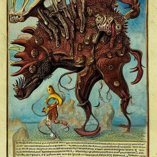 Image similar to bizarre bestiary of repressed unconscious emotional monsters and creatures