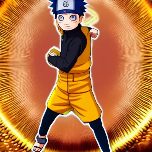 Image similar to uzumaki naruto full body portrait mode