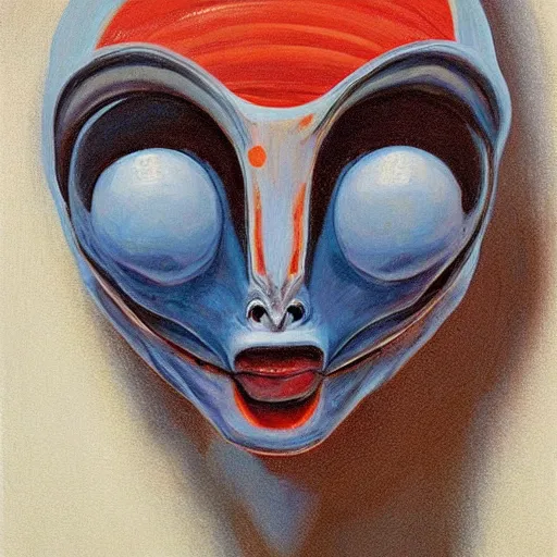 Image similar to alien by wayne thiebaud