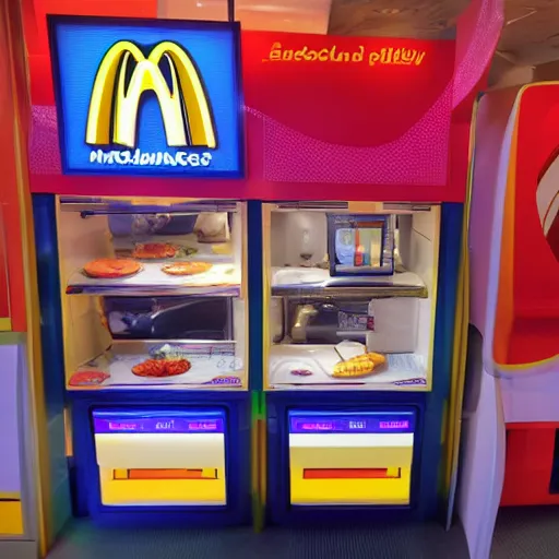 Image similar to futuristic mcdonald's