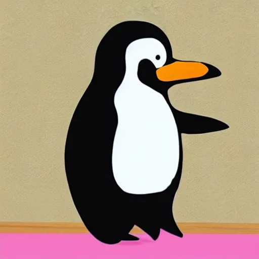 Prompt: A photo of a penguin as a teacher