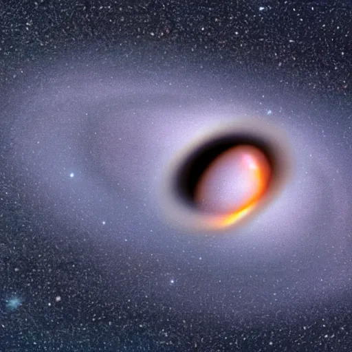 Prompt: Margherita Hack discovers a new black hole and point at the beautiful night sky