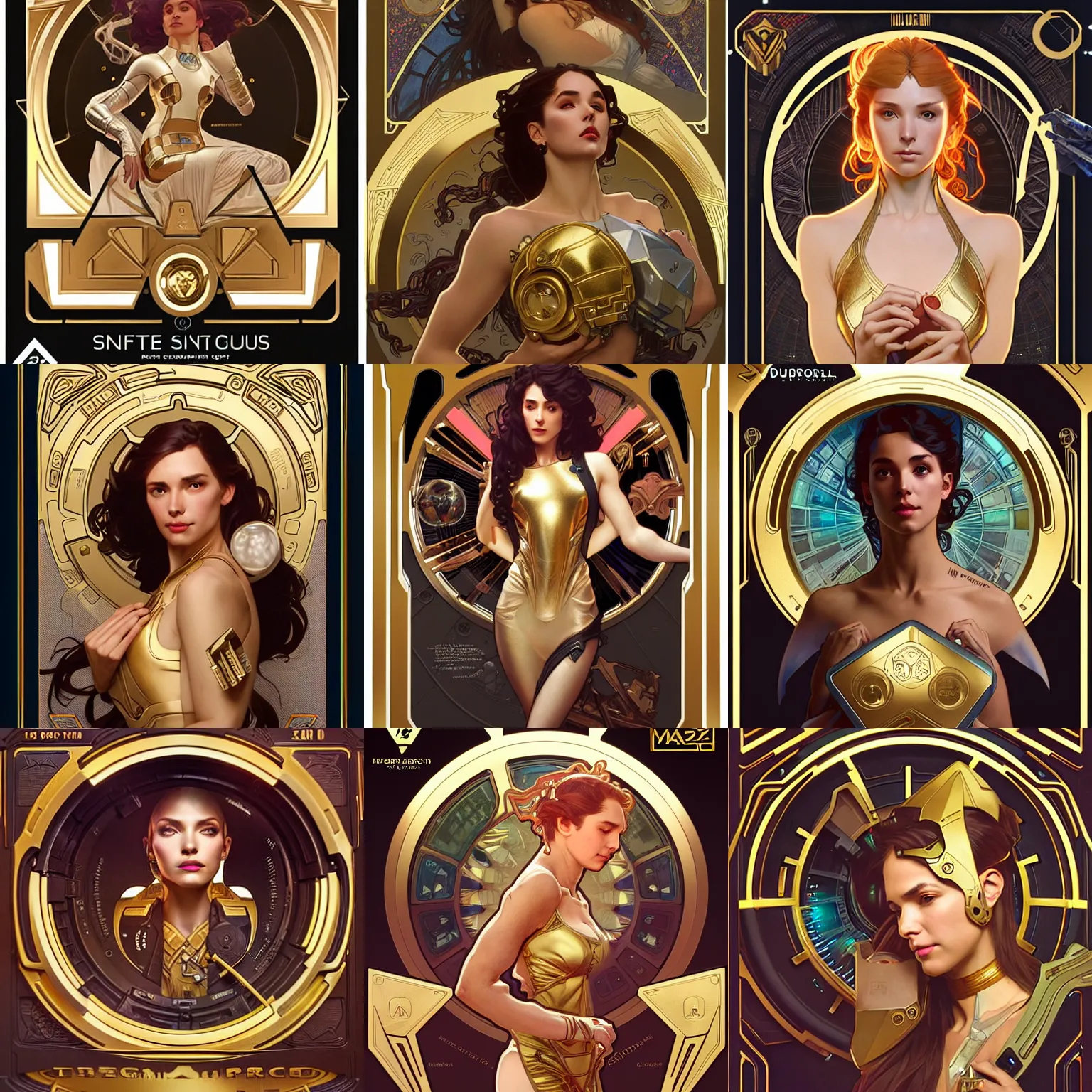 Prompt: 250MP, scifi, a gold vault chest slightly open with hidden luxury goodies, D&D, alphonse mucha, artgerm, magali villeneuve, greg rutkowski