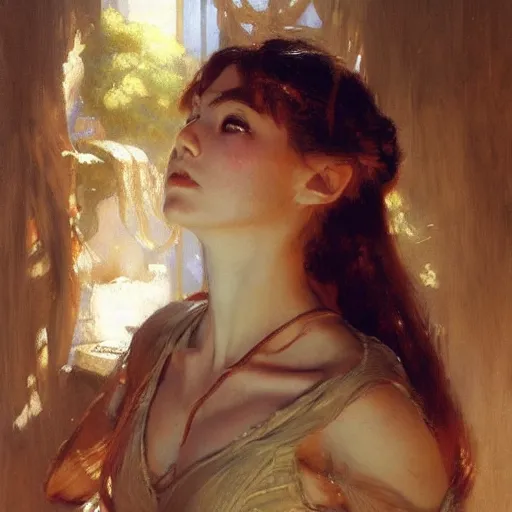 Image similar to detailed portrait of anime girl, painting by gaston bussiere, craig mullins, j. c. leyendecker