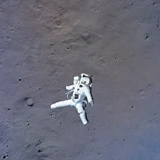 Image similar to an astronaut riding a unicorn on the moon, nasa image