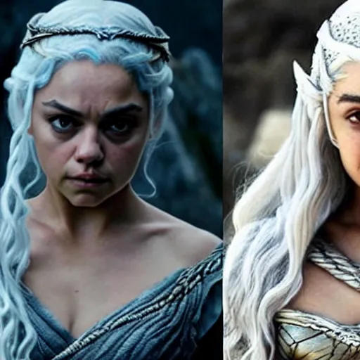 Image similar to mila kunis as daenerys targaryen