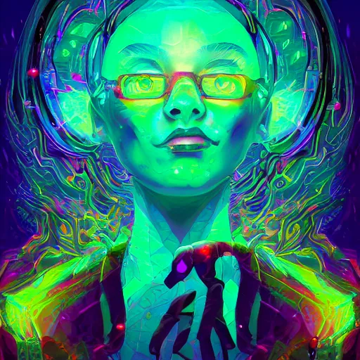 Image similar to skill magic geek inside matrix deepdream radiating a glowing aura stuff loot legends stylized digital illustration video game icon artstation lois van baarle, ilya kuvshinov, rossdraws,