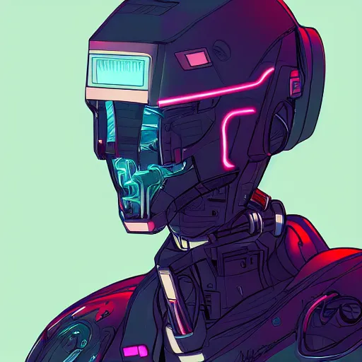 Image similar to cyberpunk robotic wynona - ryder, sharp lines, digital, artstation, colored in