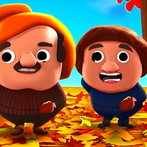 Prompt: a screen shot of danny devito in fall guys game, highly detailed cinematic