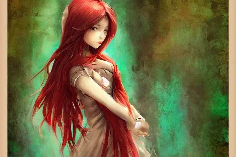 Image similar to a girl, art of Hiten