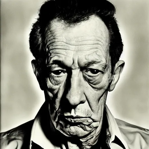 Image similar to 8k portrait photograph of Carter Manson by Arnold Newman. Dramatic.