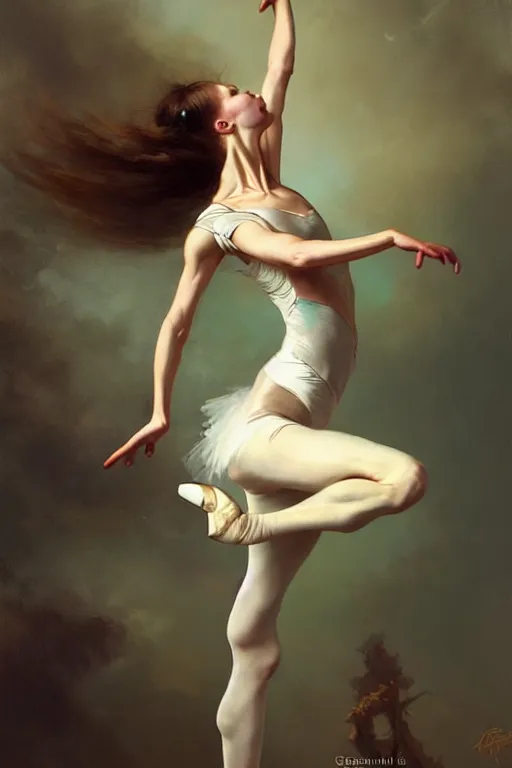 Image similar to giesha prima ballerina by bayard wu, anna podedworna, gaston bussiere, greg rutkowski