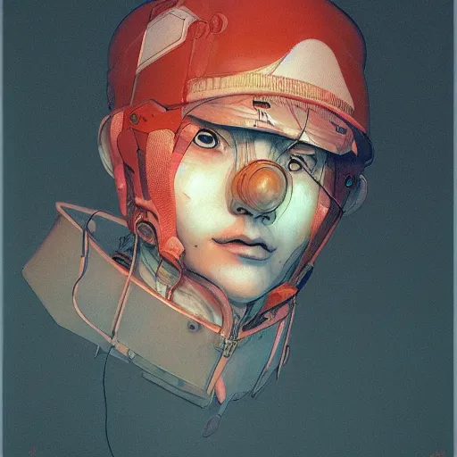 Image similar to prompt : soviet doomer portrait soft light painted by james jean and katsuhiro otomo and erik jones, inspired by akira anime, smooth face feature, intricate oil painting, high detail illustration, sharp high detail, manga and anime 1 9 9 9