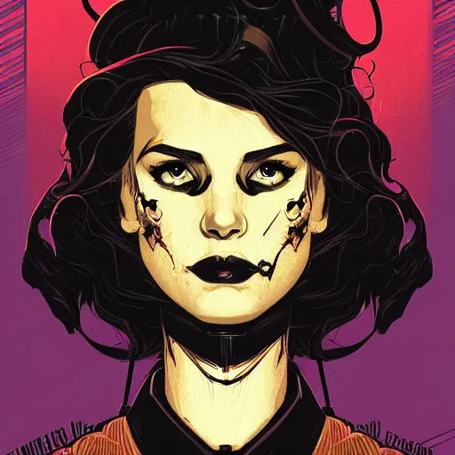 Image similar to portrait skull girl by petros afshar, tom whalen, laurie greasley, jc leyendecker and singer sargent