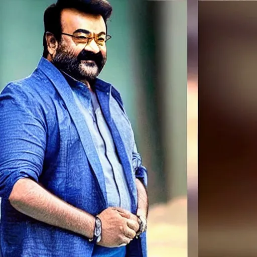 Prompt: mohanlal in the movie RRR