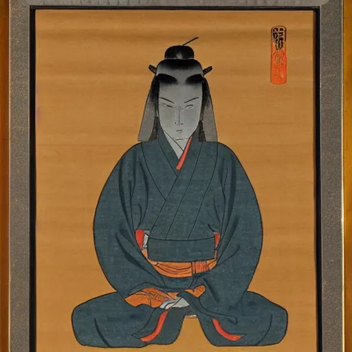 Image similar to Jedi meditating, Edo period japanese art, award-winning art