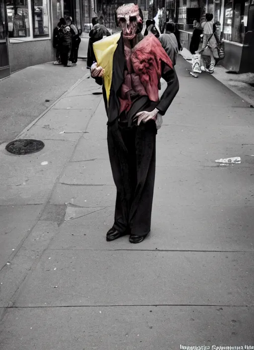 Image similar to Candid street portrait of Frankenstein , Humans of New York, 2011