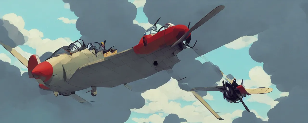 Prompt: japanese zero plane, crashing into the ground, atey ghailan, goro fujita, studio ghibli, rim light, stark very bright lighting, clear focus, very coherent