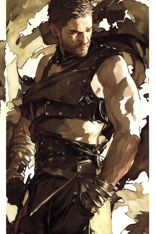 Image similar to attractive man, game of thrones, painting by j. c. leyendecker, yoji shinkawa, katayama bokuyo