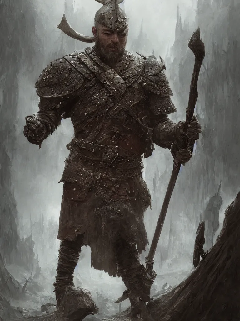 Prompt: viking warrior, as inquisitor medieval, dark, intricate, highly detailed, smooth, artstation, digital illustration by Ruan Jia and Mandy Jurgens and Artgerm and Wayne Barlowe and Greg Rutkowski and Zdislav Beksinski hyper realistic, dystopian, solarpunk, realism, magical imagery, best algorithm, digital cinema camera, cooke lens feel, wide angle, 3D modelling, digital art, art by Zbrush