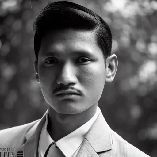 Image similar to outdoor portrait of jose rizal!! as a handsome young man in 2 0 2 0, 3 0 years old wearing stylish modern clothes, photo taken in 2 0 2 0, award winning photography, 3 5 mm f 1. 4 digital photo, matte colors