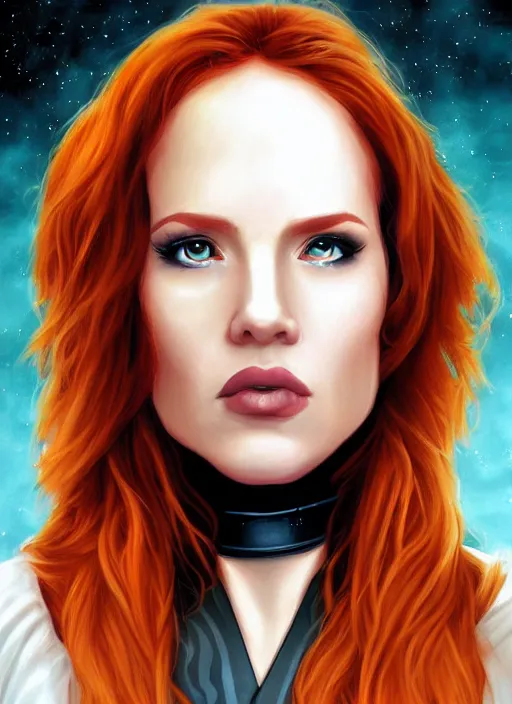 Image similar to mara jade skywalker, from star wars legends, star wars portrait art