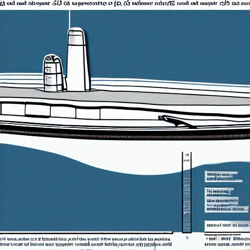 Prompt: Diagram of a nuclear submarine