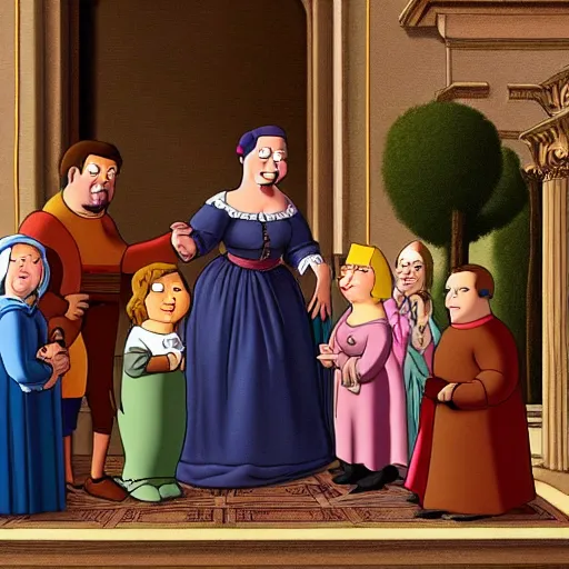 Prompt: family guy renaissance painting