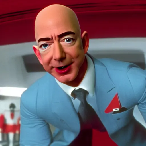 Image similar to Jeff Bezos as Mini-Me in Austin Powers, 4k,