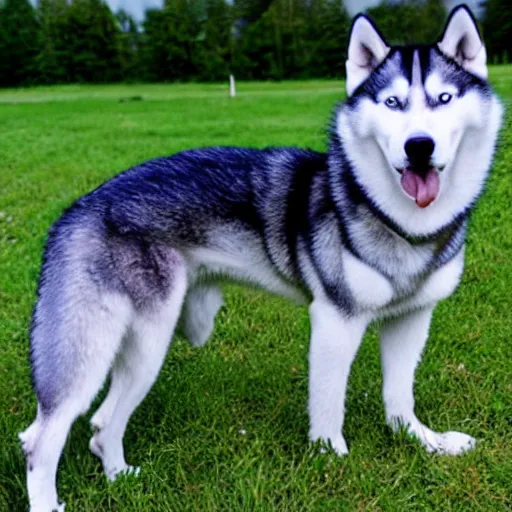 Image similar to irradiated mutated husky