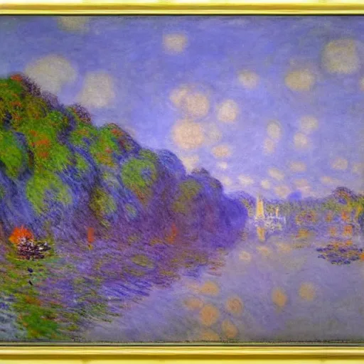 Prompt: Journey to the west, Claude Monet,