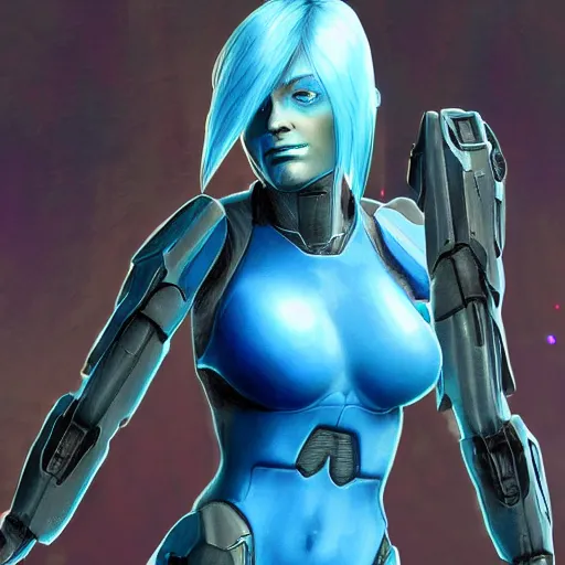 Image similar to cortana from the video game halo, trending on artstation