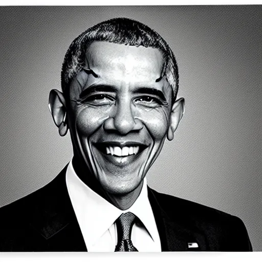 Image similar to barack obama by alex gray