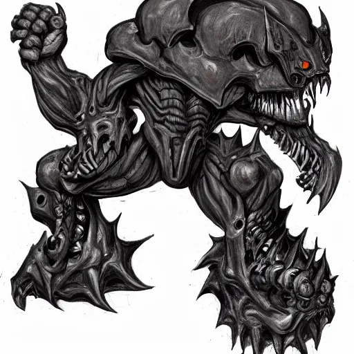 Image similar to Doom Cacodemon anatomical study