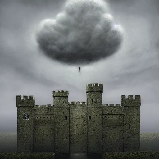 Image similar to castle in clouds by lee madgwick