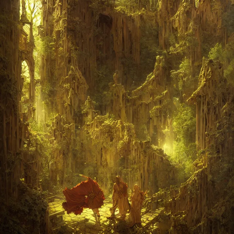 Prompt: a detailed painting inspired by moebius and beksinski of a great luxurious medieval building in the forest. fantasy poster. cinematic fantasy scene. aurora lighting. fantasy. carl spitzweg. baroque elements. baroque element. intricate artwork by caravaggio. oil painting. award winning. dramatic. trending on artstation. 8 k