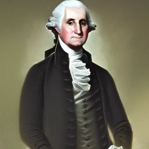 Image similar to George Washington trying to use an iphone. Confused frustrated annoyed, dramatic photo