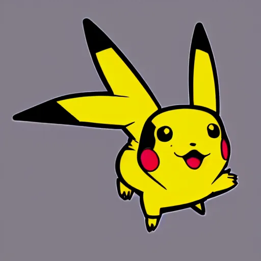 Image similar to isometric pikachu figure, polygon