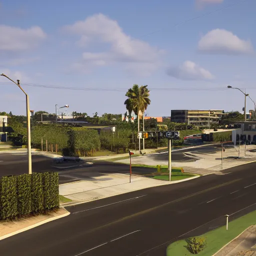 Image similar to pembroke pines florida in gta 5, 8k octane 3D render