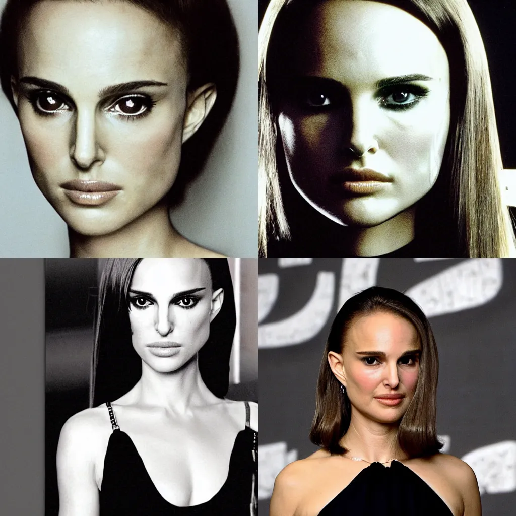 Prompt: natalie portman designed by h. r. giger