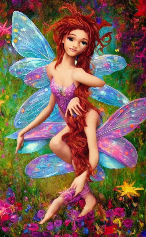 Prompt: fairy dancing, smooth painting, ultra realistic, highly detailed, bright