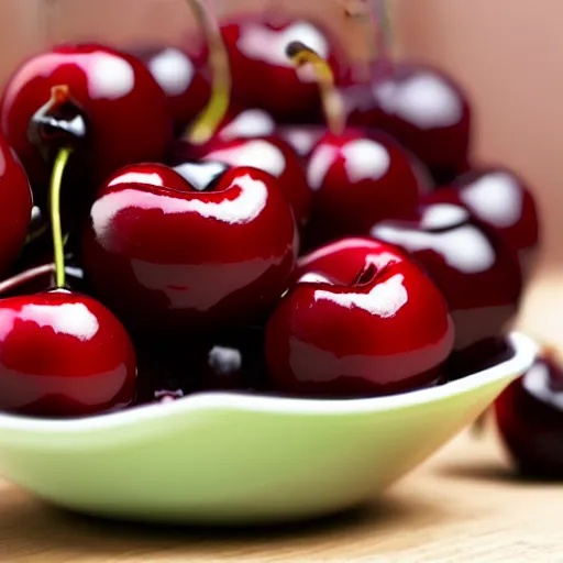 Prompt: someone overdosing cherries, photorealistic