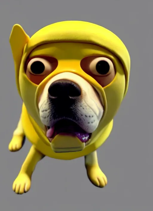 Image similar to adventure time jake the dog, realistic, photorealistic, cgi, 3 d render, highly detailed