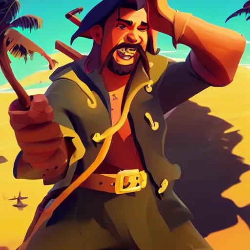 Image similar to painting treasure on sea of thieves game smooth median photoshop filter cutout vector, behance hd by jesper ejsing, by rhads, makoto shinkai and lois van baarle, ilya kuvshinov, rossdraws global illumination