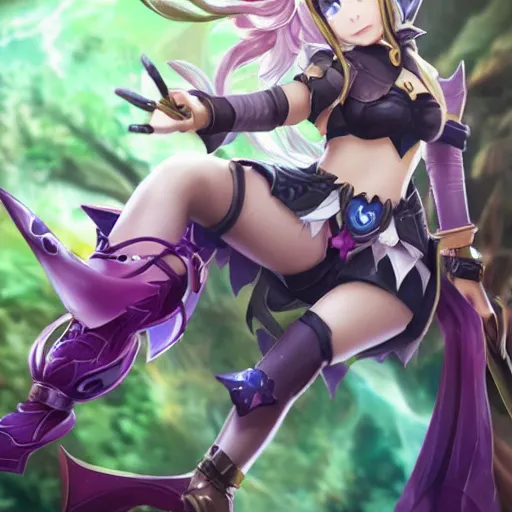 Image similar to lulu from league of legends in granblue fantasy