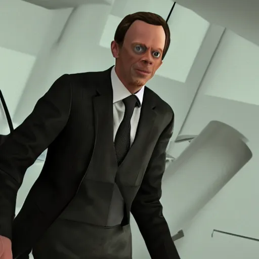 Image similar to steve buschemi as james bond, unreal engine, 4 k