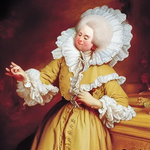 Prompt: photo of W.A. Mozart Fragonard style, 8k,