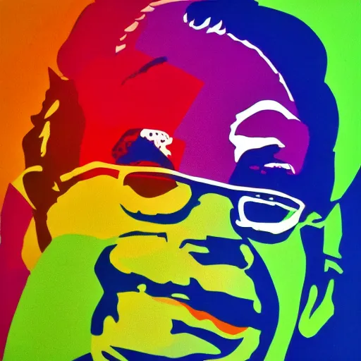 Image similar to rainbow emma warson. pop art.