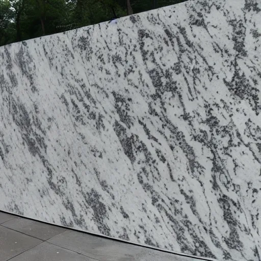 Prompt: a colossal white granite museum of infinite dementia